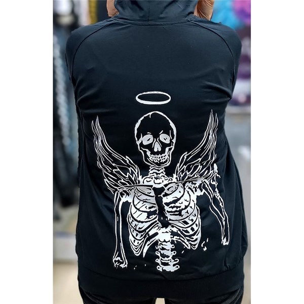 Gothic Angel Skeleton (Unisex) Kapşonlu