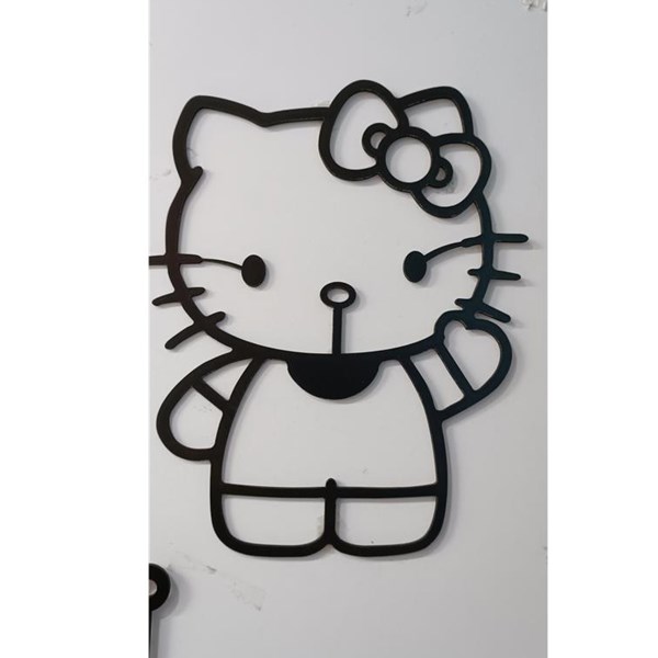 Hello Kitty Ahşap duvar süsü