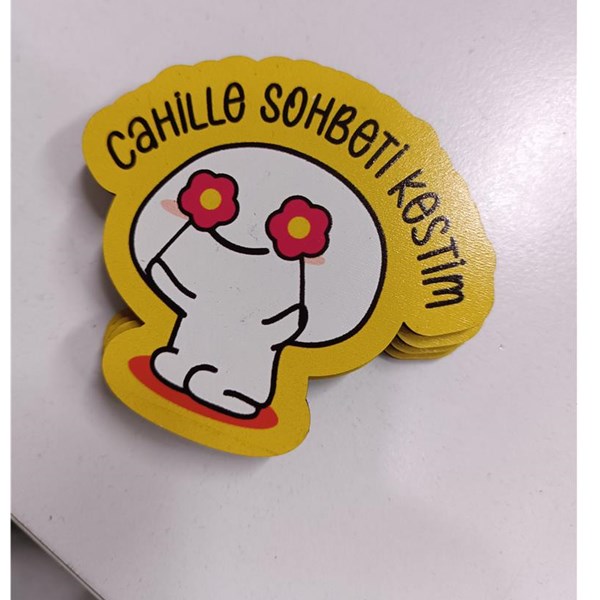 ''Cahille Sohbeti Kestim' Ahşap Magnet