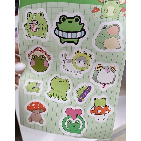 Kurbağa Sticker Set