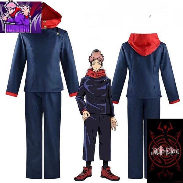Jujutsu Kaisen Itadori Yuji Cosplay Takım