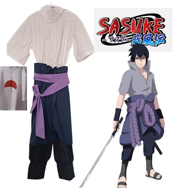 Anime Naruto Sasuke Uchiaha Cosplay