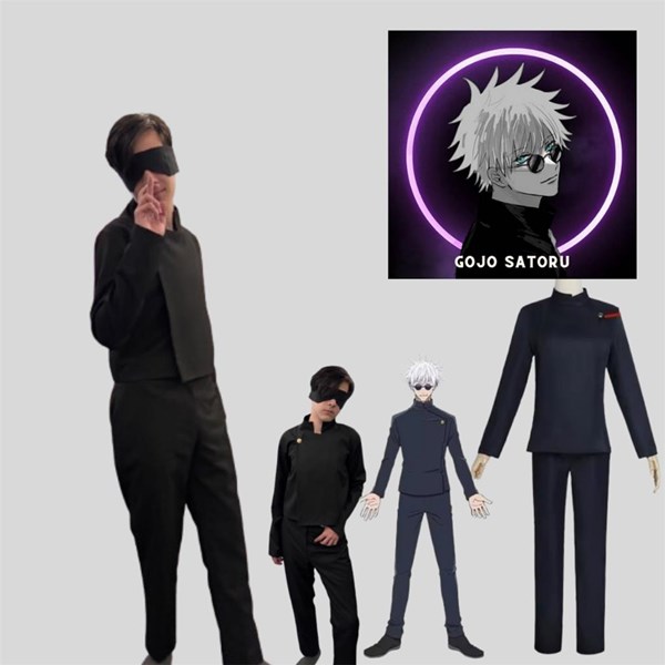 Jujutsu kaisen Gojo Satarou Cosplay Takım