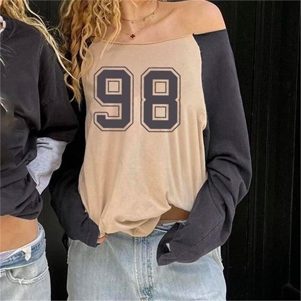 Bej 98 Raglan Kollu Madonna Yaka İnce Sweatshirt