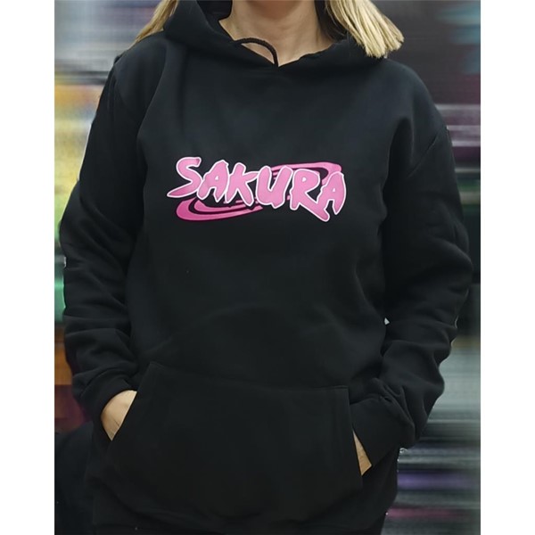 ANİME NARUTO SAKURA KAPUŞONLU SWEATSHİRT